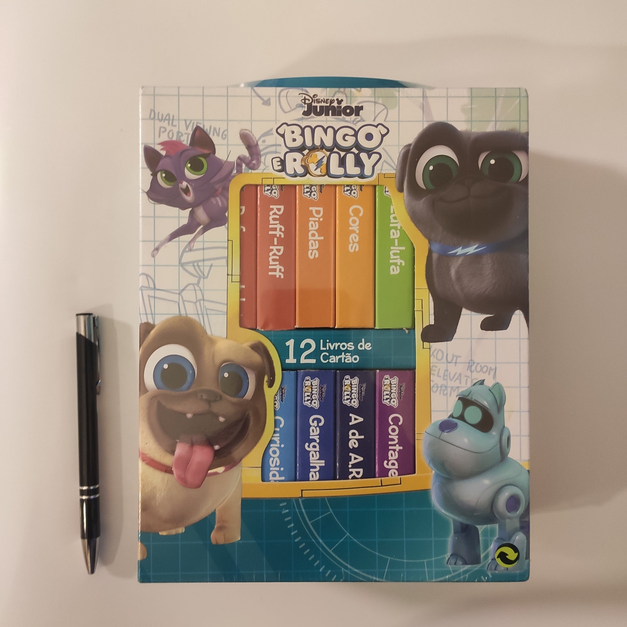 Bingo e Rolly, 12 livros em cartão